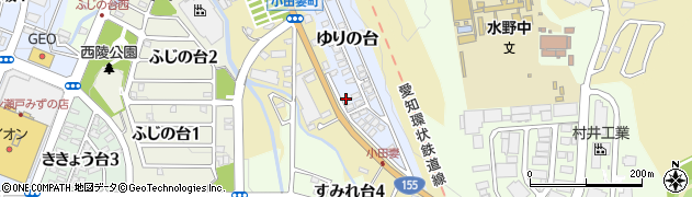 愛知県瀬戸市ゆりの台22周辺の地図
