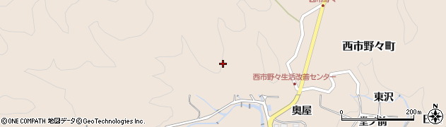愛知県豊田市西市野々町西井ノ向周辺の地図