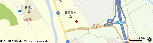 兵庫県丹波市青垣町佐治215周辺の地図
