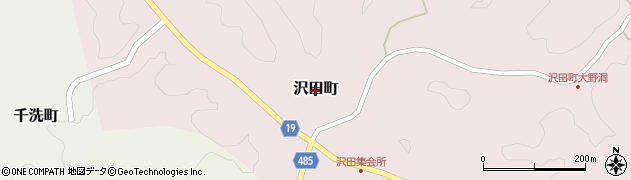 愛知県豊田市沢田町周辺の地図