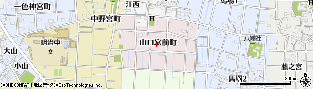 愛知県稲沢市山口宮前町周辺の地図