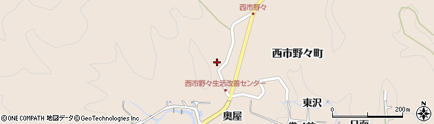 愛知県豊田市西市野々町（森下）周辺の地図