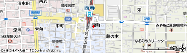 愛知県北名古屋市九之坪（東町）周辺の地図