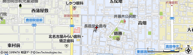 愛知県北名古屋市井瀬木鴨60周辺の地図