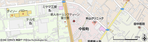 静岡県富士宮市中原町77周辺の地図