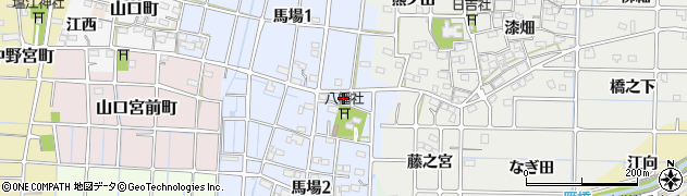 愛知県稲沢市馬場町寡かん周辺の地図