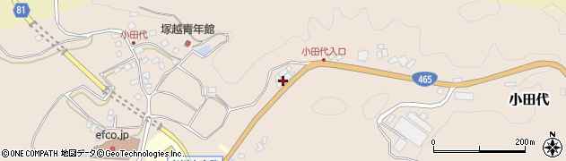 千葉県夷隅郡大多喜町小田代106周辺の地図