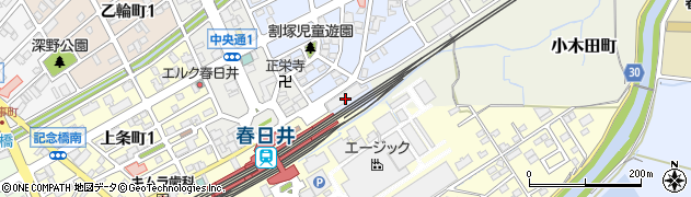 春日井市役所　春日井駅北口自転車等駐車場周辺の地図