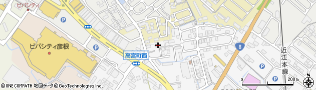 滋賀県彦根市高宮町1318周辺の地図