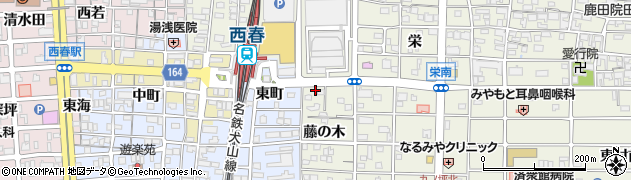 愛知県北名古屋市鹿田西藤之木4168周辺の地図
