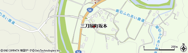 島根県雲南市三刀屋町坂本周辺の地図