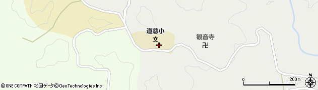 愛知県豊田市千洗町（道慈）周辺の地図
