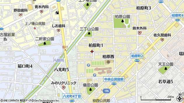 〒486-0913 愛知県春日井市柏原町の地図