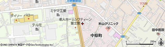 静岡県富士宮市中原町91周辺の地図