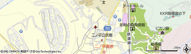 神奈川県足柄下郡箱根町二ノ平1177周辺の地図
