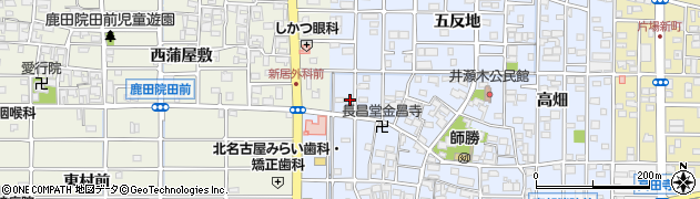 愛知県北名古屋市井瀬木鴨50周辺の地図