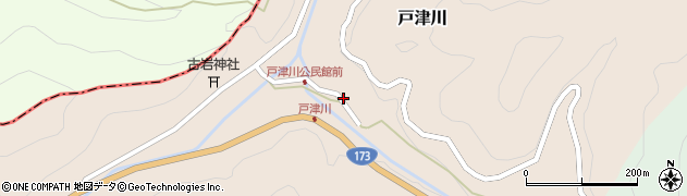 京都府京丹波町（船井郡）戸津川（堂ケ市）周辺の地図
