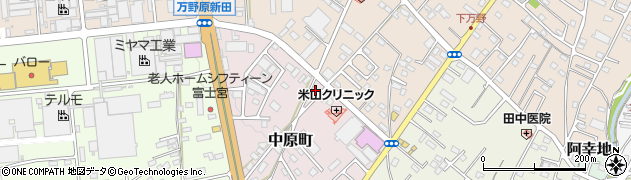 静岡県富士宮市中原町140周辺の地図