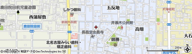 愛知県北名古屋市井瀬木鴨59周辺の地図