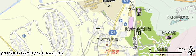 神奈川県足柄下郡箱根町二ノ平1180周辺の地図