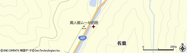 神子畑周辺の地図