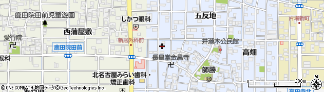 愛知県北名古屋市井瀬木鴨53周辺の地図