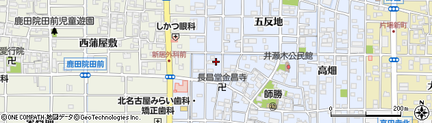 愛知県北名古屋市井瀬木鴨56周辺の地図