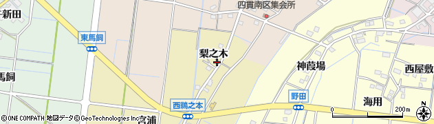 愛知県稲沢市祖父江町西鵜之本梨之木930周辺の地図