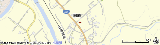 千葉県君津市柳城周辺の地図