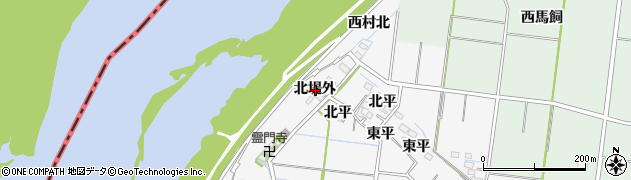 愛知県稲沢市祖父江町神明津北堤外周辺の地図