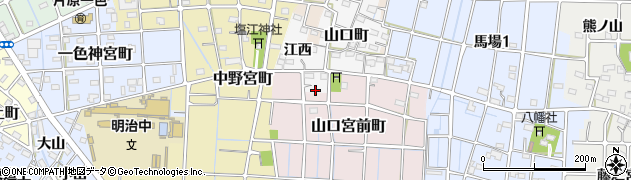 愛知県稲沢市山口町宮西周辺の地図