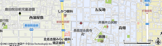 愛知県北名古屋市井瀬木鴨55周辺の地図