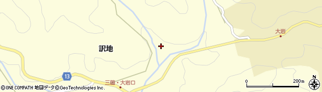 愛知県豊田市三箇町（仲島）周辺の地図