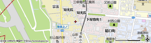 愛知県春日井市宗法町知光院74周辺の地図