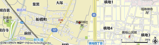 愛知県稲沢市船橋町宮裏973周辺の地図