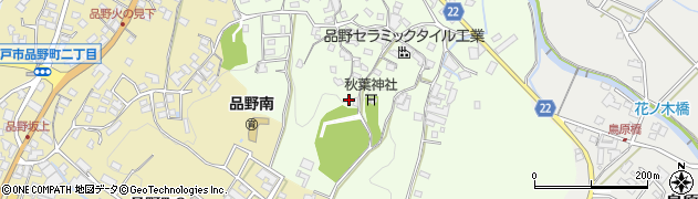 愛知県瀬戸市窯町215周辺の地図