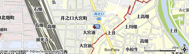 愛知県稲沢市井之口町南センドフ周辺の地図