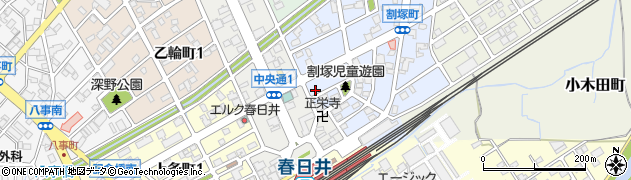 愛知県春日井市割塚町72周辺の地図