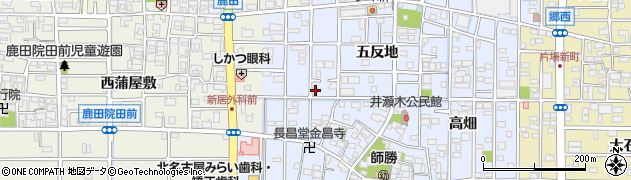 愛知県北名古屋市井瀬木鴨30周辺の地図