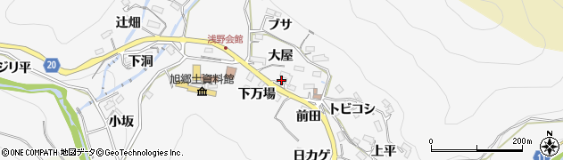 愛知県豊田市浅谷町大屋532周辺の地図