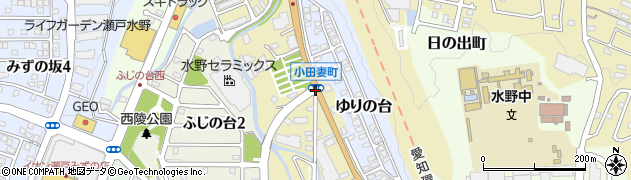 小田妻周辺の地図