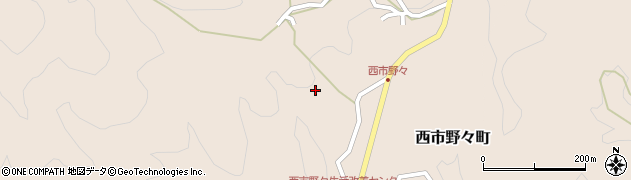 愛知県豊田市西市野々町（西屋敷）周辺の地図