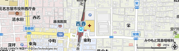 ダイソーヨシヅヤ西春店周辺の地図