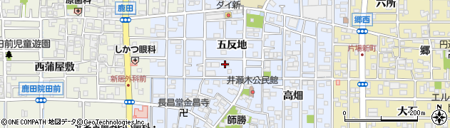 愛知県北名古屋市井瀬木五反地29周辺の地図
