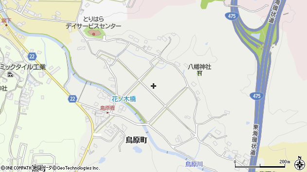 〒480-1216 愛知県瀬戸市鳥原町の地図