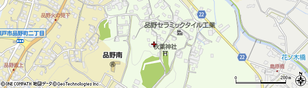 愛知県瀬戸市窯町232周辺の地図
