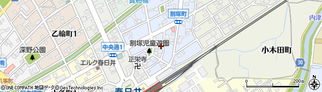 愛知県春日井市割塚町143周辺の地図