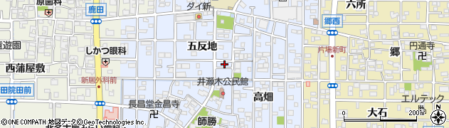 愛知県北名古屋市井瀬木五反地53周辺の地図