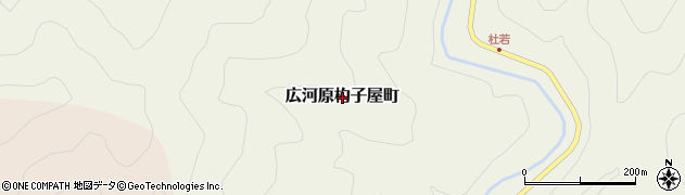 京都府京都市左京区広河原杓子屋町周辺の地図