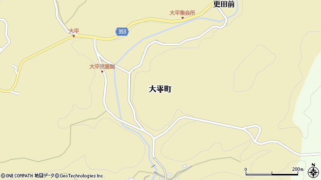 〒470-0555 愛知県豊田市大平町の地図